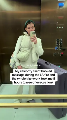 I left the house at 6pm and finished at work at 2am. But we was safe and the money worth it 🙏🏽 #celebritymassagetherapist #fyp #losangeles #wildfire 