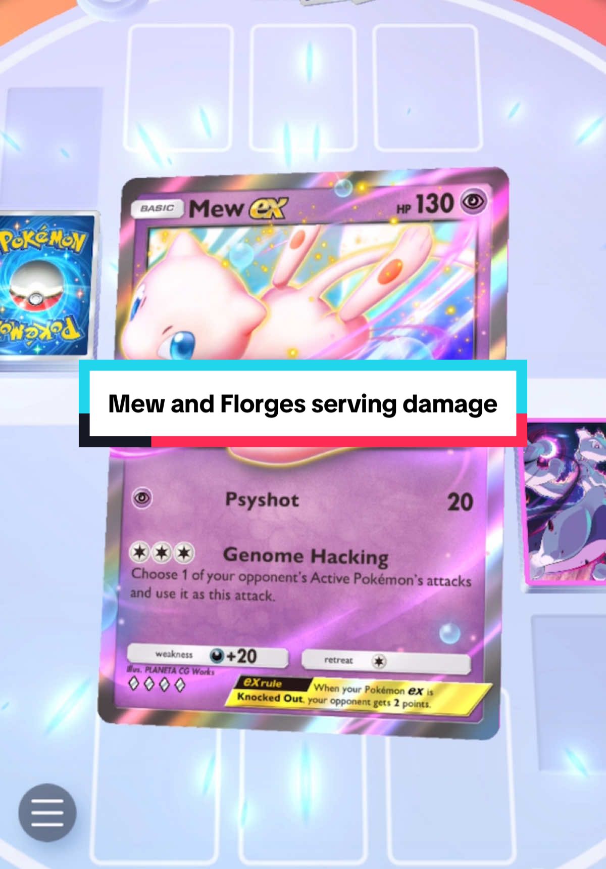 Replying to @meow trying out a Mew and Florges deck 💖 the other edits are all on a playlist now! #pokemon #pokemontcg #pokemontcgpocket 