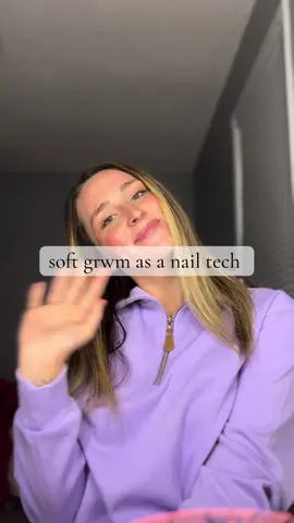 💜💅🪩 #grwm #nailtech #rhode #skincare #hair 