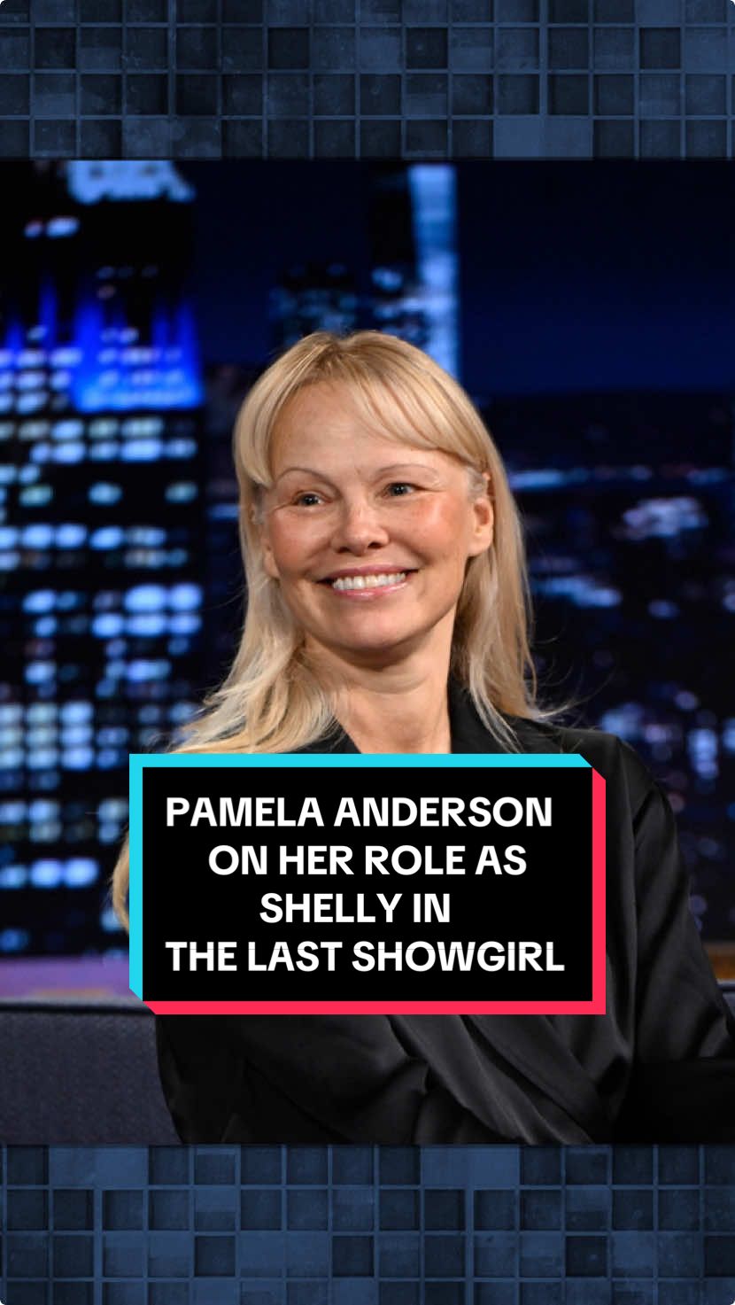 Pamela Anderson on her role as Shelly in The Last Showgirl: “I always thought that I was capable of more than just running around in a bathing suit.” #FallonTonight #TonightShow #PamelaAnderson #TheLastShowgirl #AwardSeason #JimmyFallon 