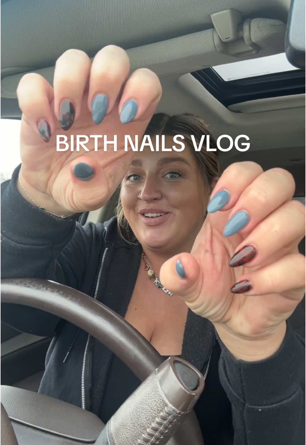 Do you guys think I’ll make it to my next nail appointment?!? #thirdtrimester #pregnancy #Vlog #nails #nailart #birth #labor #pregnant #36weeks #firsttimemom #michigan 