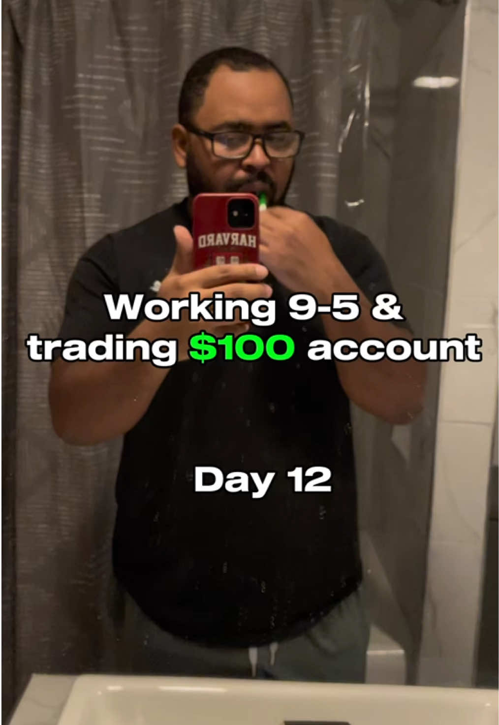 Working 9-5 & trading $100 account ( day 12)  #fyp #Vlog #forex #forextrader  