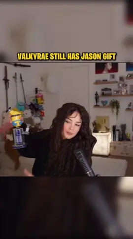 Valkyrae Still Has Jason Gift #jasontheween #twitch #clips #foryou #faze #valkyrae
