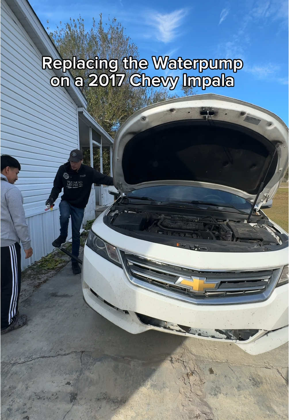 Replacing the Waterpump on a Chevy Impala. Customer was quoted $1,300 at a shop, l quoted, I quoted $375 for parts and labor. Vehicle service inquiry form link in bio 👌🏽#mobilemechanic #mechanic #cartok #carslover #cars #SmallBusiness #businessowner #orlando #fyp #foryou #chevyimpala #chevy #waterpump #carrepair #carmaintenance 