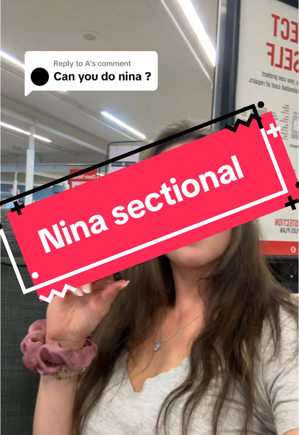 Replying to @A I hope this helps with your couch search! #nina #sectional #couch #thebrick #missfurniture #madeincanada 