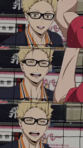 ù ôi, anhbe cười dịu lắm luonn 😆💗  #haikyuu #haikyu #anime #tsukishima #tsukishimakei #haikyuutothetop #karasuno #kei #husband #vuabongchuyenhaikyuu