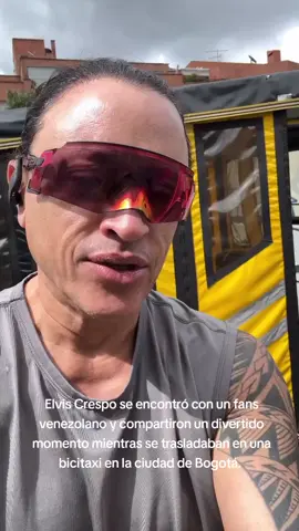 Divertido momento con el cantante #elviscrespo en la ciudad de Bogotá. #artistas #puertorico 