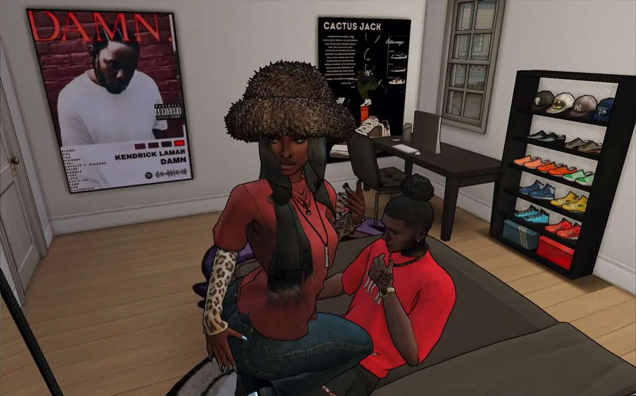 Sienna & Mario Jr. 👀 Follow @alayah kai | sims 4 💚 to keep up with the storyline.  #ts4 #sims4cc #sims4legacy #sims4story #simtok #blacksimmer #simsstory 