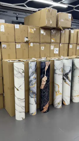Wallpaper dinding dah sampai nak beli cepat garb nak habis lagi🤣🤣 #wallpaper #fleximarblesheet #marble #monkeynana 