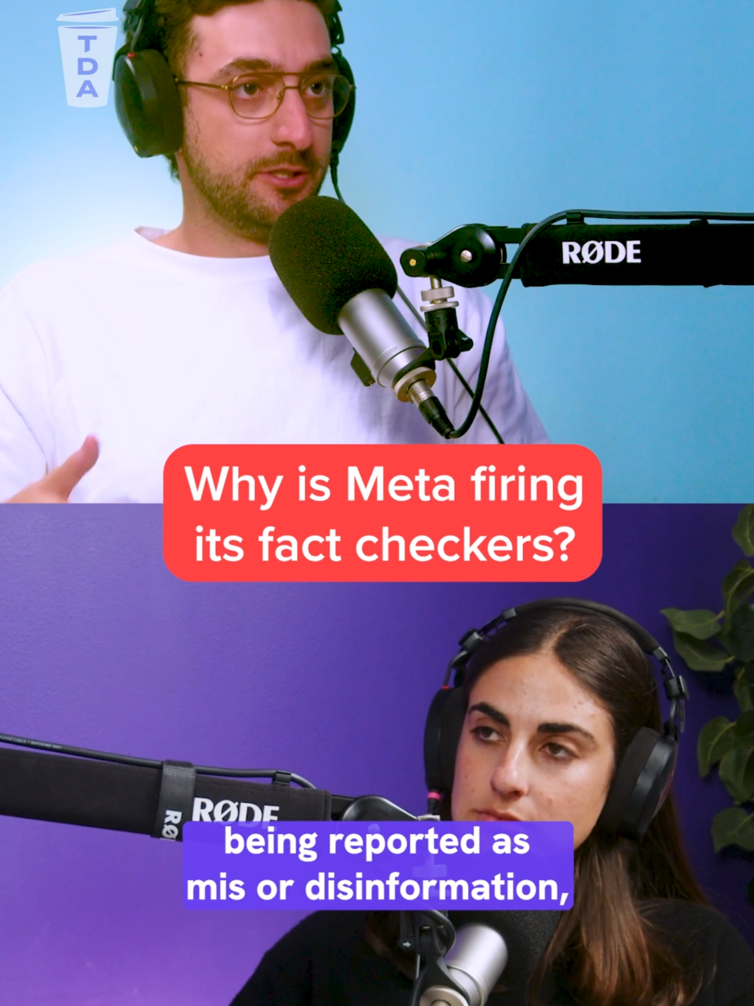 Meta has removed fact checking. Why? | Watch the full episode on YouTube or listen wherever you get your podcasts ▶️ 🎧 #podcastclips #news #meta #markzuckerberg