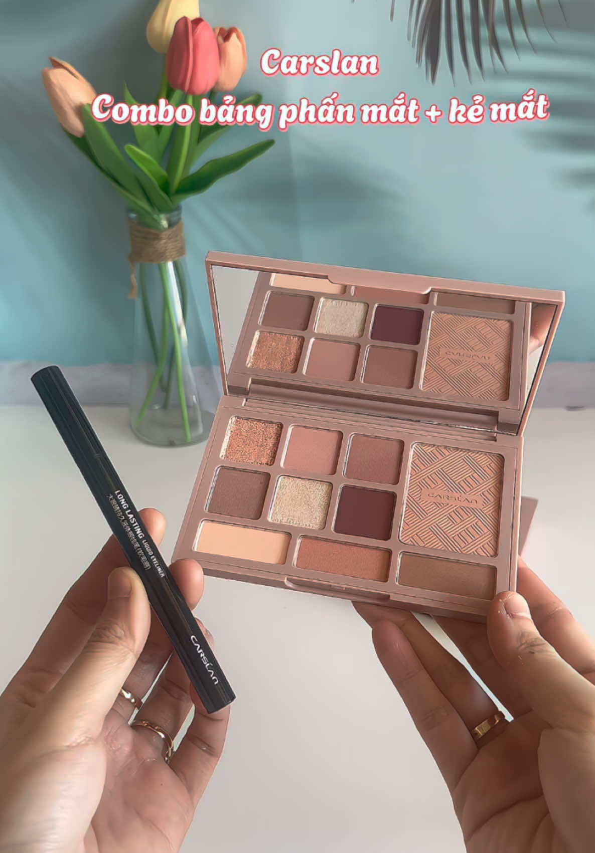 combo makeup mắt của nhà carslan mê ơi là mê luon á #hongugc #carslan 