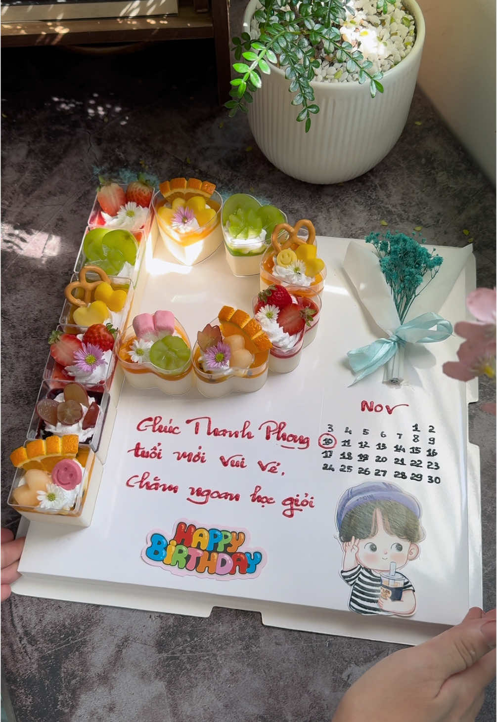 Set bánh sinh nhật chữ P mix vị #banhsinhnhat #pannacotta #tiembanhnhami #maubanhsinhnhat #banhsinhnhatpannacotta #pannacottasinhnhat 