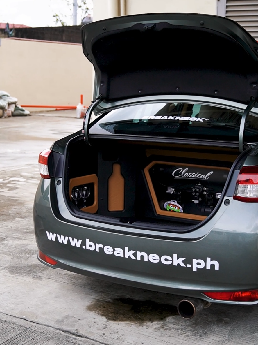 Another Certified BREAKNECK moment! 🚗💨 Catch this bagged Vios repping our website on the streets. 🏁 #BREAKNECK #CertifiedBreakneck #Decal #Sticker #Vios #BaggedVios #BaggedLife #ToyotaVios #ViosNation #StanceLife #ModifiedVios #StanceVios #ViosCommunity #AirSuspension #SlammedVios 