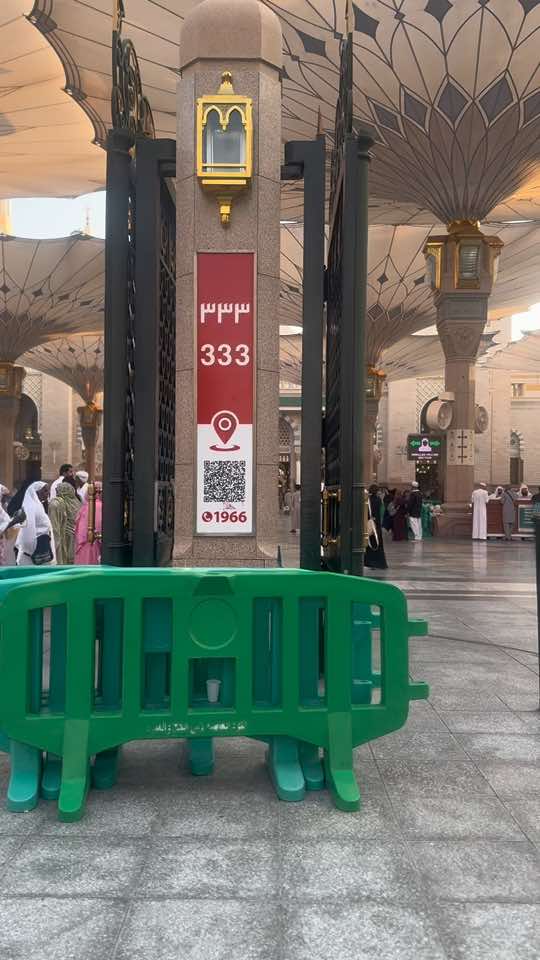 The most memorable gate in Masjidil Nabawi is Gate 333 ❤️ #333 #gate333 #masjidnabawi #nabawi #nabawimosque #masjidnabawimadinah #madina #saudiarabia🇸🇦 #umrah 