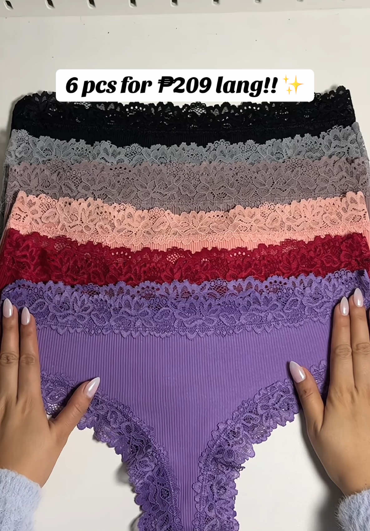 @Tin Sinlao ♡ ⬅️Buy 4 take 2 high quality lace panty ✨ #finetoo #cottonpanties #underwear #womenunderwear #panties #fyp 