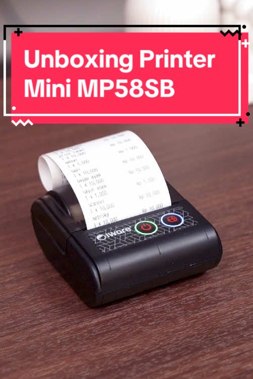 Printer mini yang bisa kamu bawa kemana aja untuk cetak struk! Harga ramah di kantong, langsung cek keranjang kuning ✨✨ #Barcodia #Printermini #Printerkasir #Alatkasir #kasir 