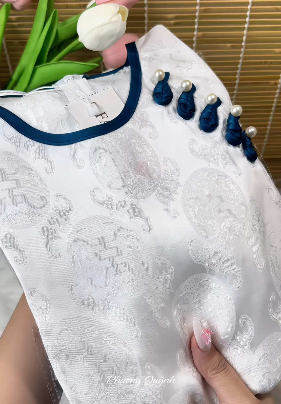 Đồ lam đi lễ đi chùa áo gấm Thọ lụa tơ tằm cổ tròn cúc ngọc kèm quần lụa trơn dáng suông #phapphuc #phapphucdichua #dolam #dolamdichua #setboxinh #setaoquan #setquanao #thoitrang #tet2025 #viral #fypシ゚ 