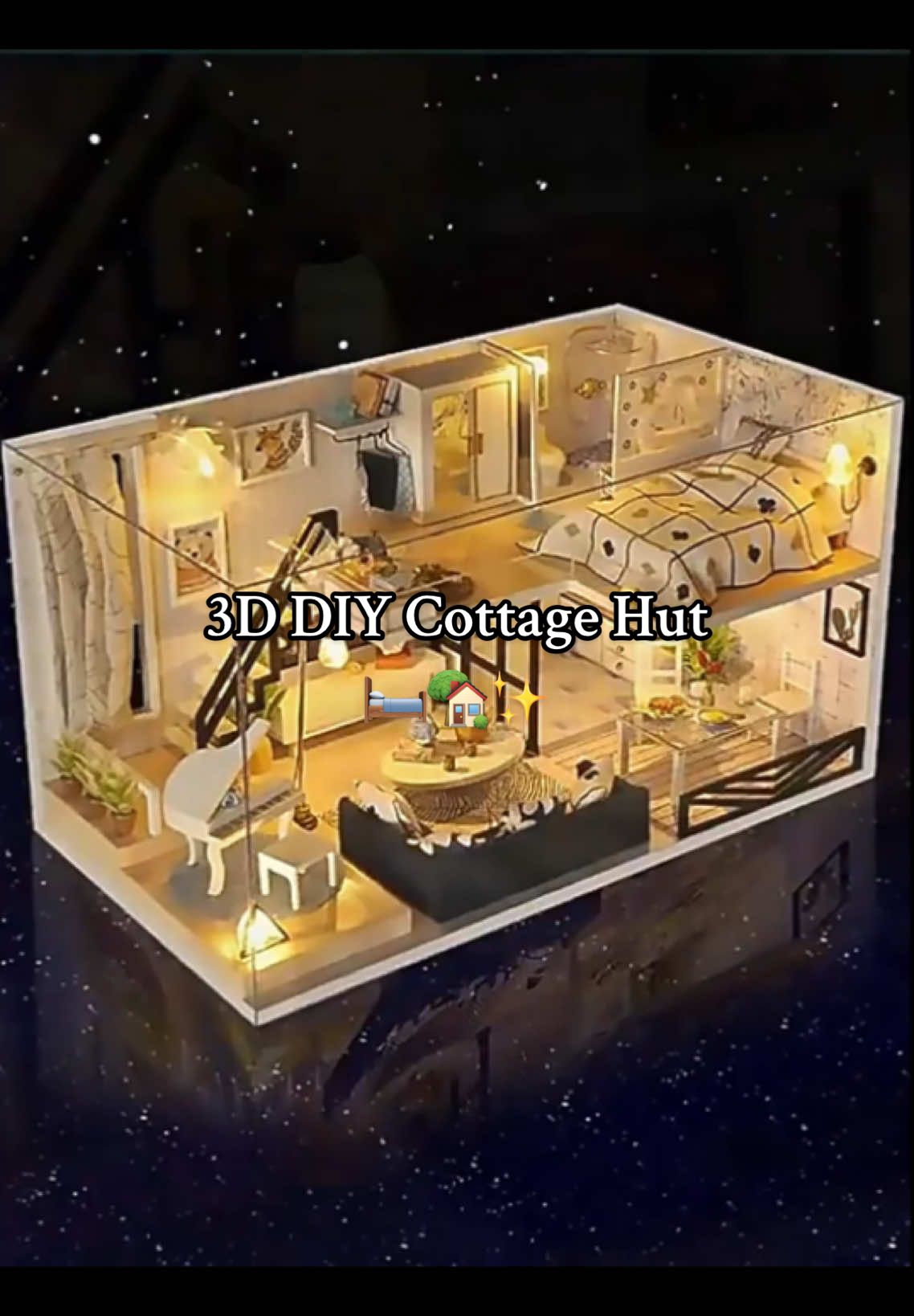 3D DIY Puzzle Cottage Hut 🛏️🏡 Best gifts for friends, family and couple 💖✨ #puzzle #dollhouseminiatures #dollhouse #cottagehouse #giftideas #surprise #valentine #couple #aesthetic #family #friends #portable #cute #diycraft #jigsawpuzzle #fypage #fypシ゚ 