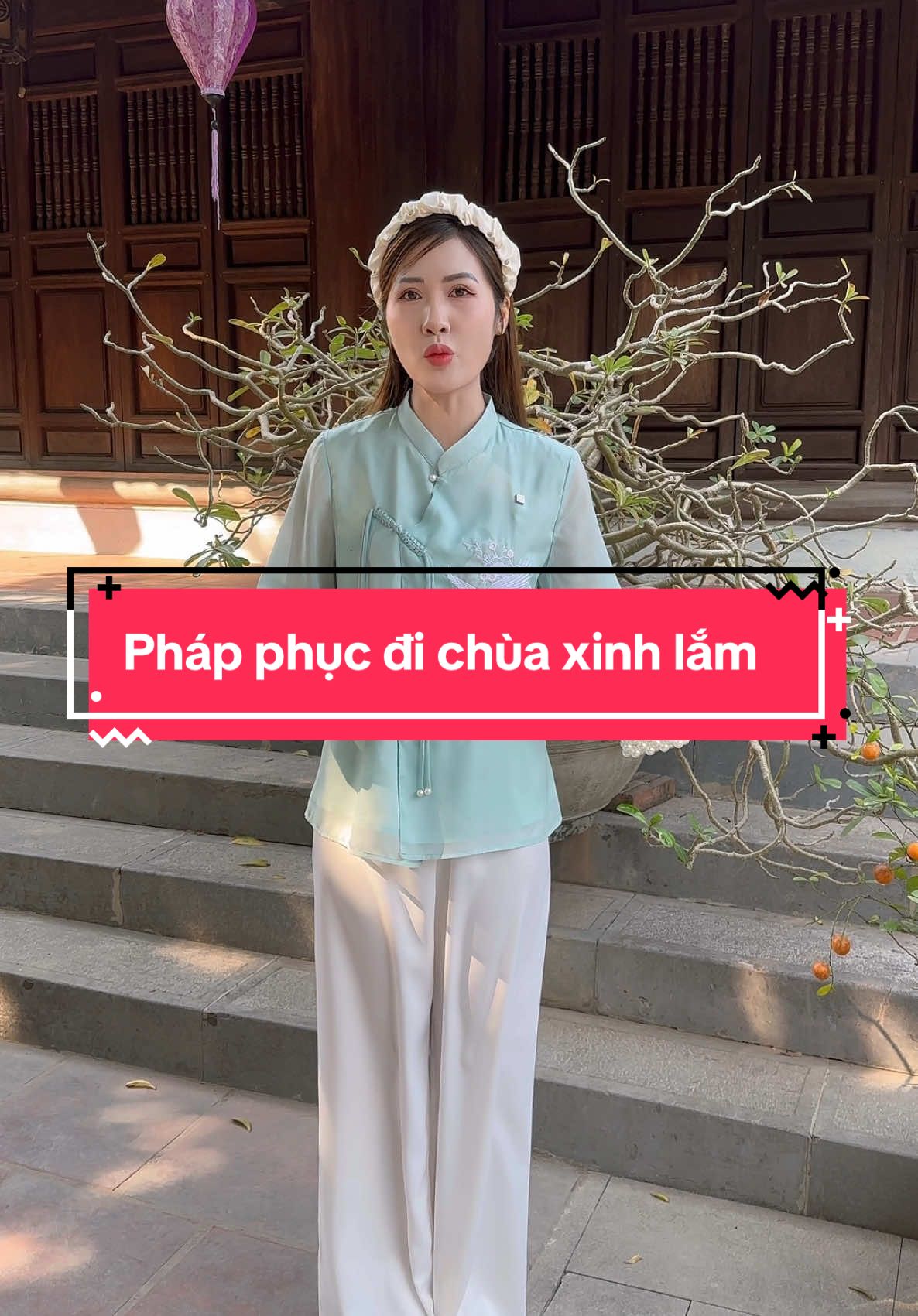 Pháp phục đi chùa thêu xinh quá các bà ơi, sắm bộ này đầu năm đi lễ chùa hợp lý luôn các bà ạ #phapphucdichua #phapphuc #dolamdichua #dolam #phapphuctet #anhlonglanh #anhlonglanhreview 