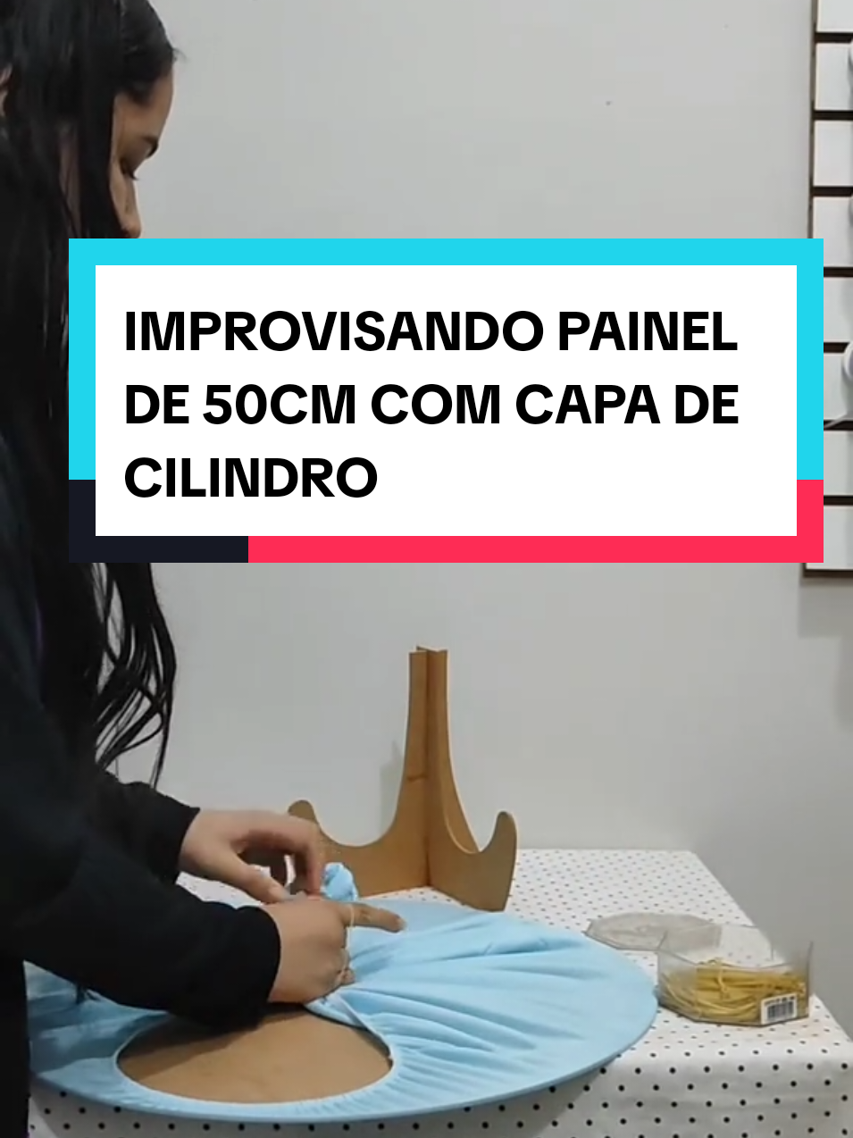 Venha montar um painel 50cm usando capa de cilindro rápido e fácil! #pegueemonte #decoracao #festanamesa #iniciantes #dicas 