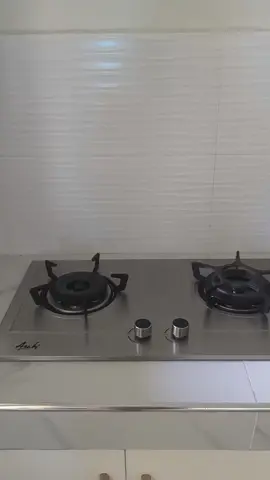 Asahi Built in Stove Double burner with Electric Ignition. Easy to Clean #stainlesssteelgasstove #builtingasstove #gasstove #aestheticgasstove #asahi #asahiphilippines 