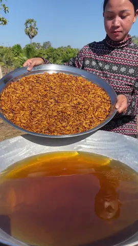 Fried Pupa #food #cooking #fyp #yummy 