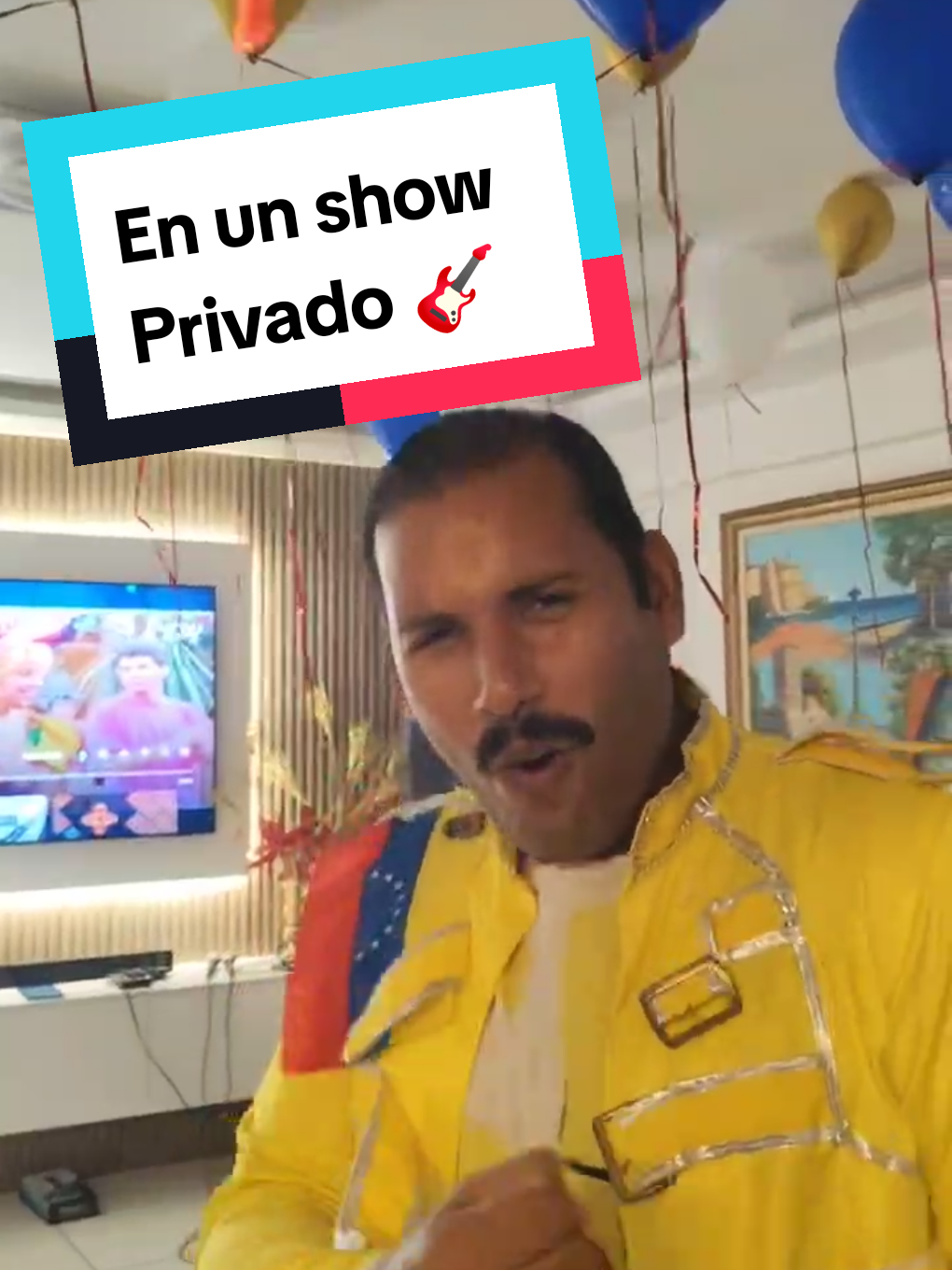 En un show privado el año pasado, gracias a una de mis seguidoras por enviarme el vídeo Vamos con todo en este 2025 #rock #musica #freddiemercury #manuelvoces #venezuela 