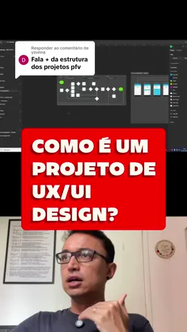 Respondendo a @yzunna vamos ver como é e como fazer seu projeto de UX design #design #designer #designgrafico #uxdesign #carreira #portfolio #figma #figmadesign 