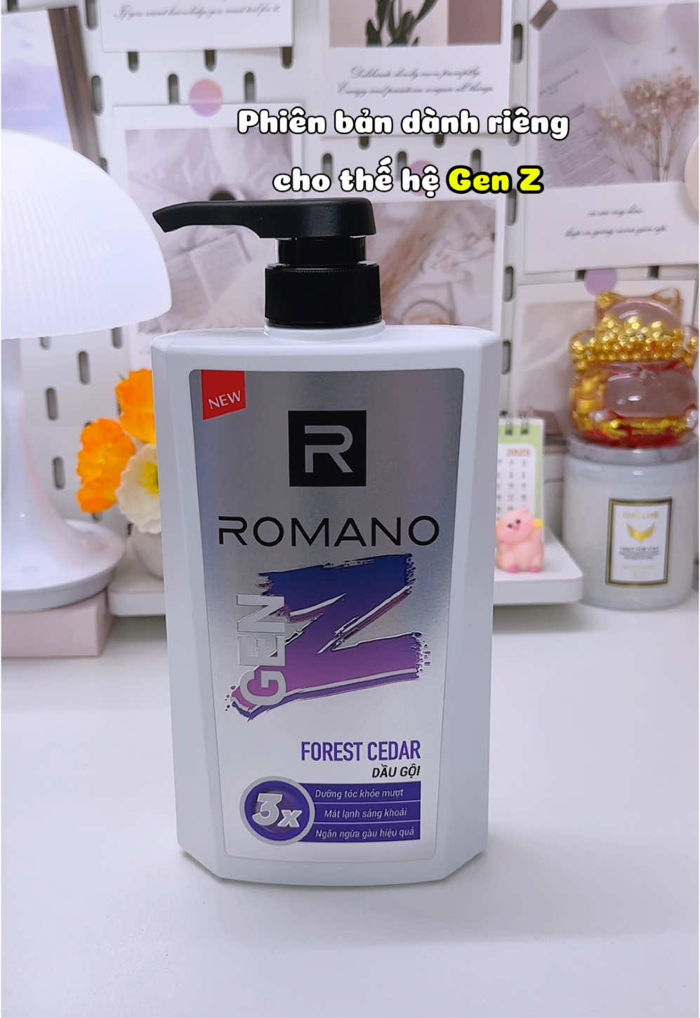 Dầu gội ROMANO genZ siêu cuốn 🌱#daugoi #daugoiromano #romano #daugoichonam #romanogenz #tamgoinam #xuhuong 