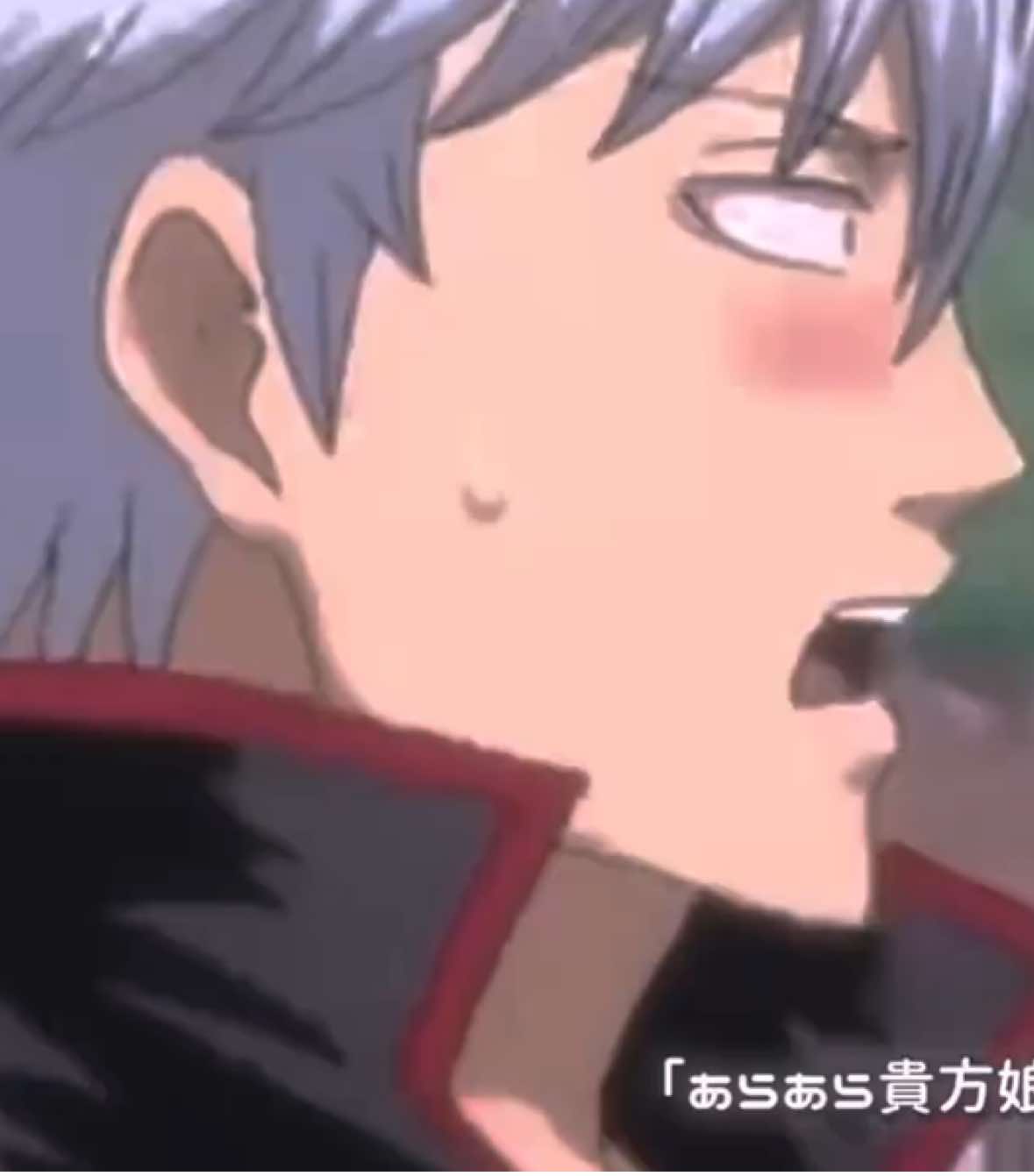 銀さんの照れ顔めろい #銀魂 #坂田銀時 #志村新八 #神楽 #万事屋 #神威 #アニメ #sakatagintoki #shimurashinpachi #kagura #kamui 