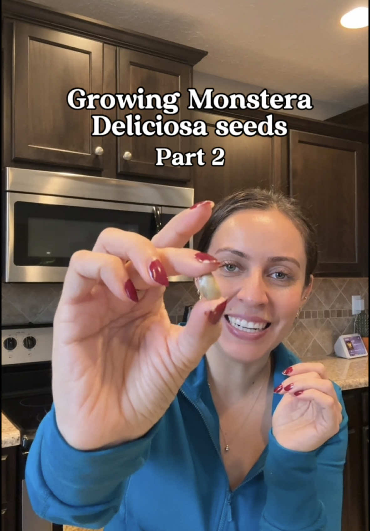 Replying to @Jess Hagan Will I become a mom to 40 new Monstera babies? I found these seeds from @growinghopeshop on Etsy. I used coco coir as the substrate for growing and placed the seeds in a tray on top of a heat mat directly under a grow light.  Fingers crossed that I’ll have more happy sprouting seeds to report back on. Follow along for updates!  #monsteradeliciosa #growingseeds 