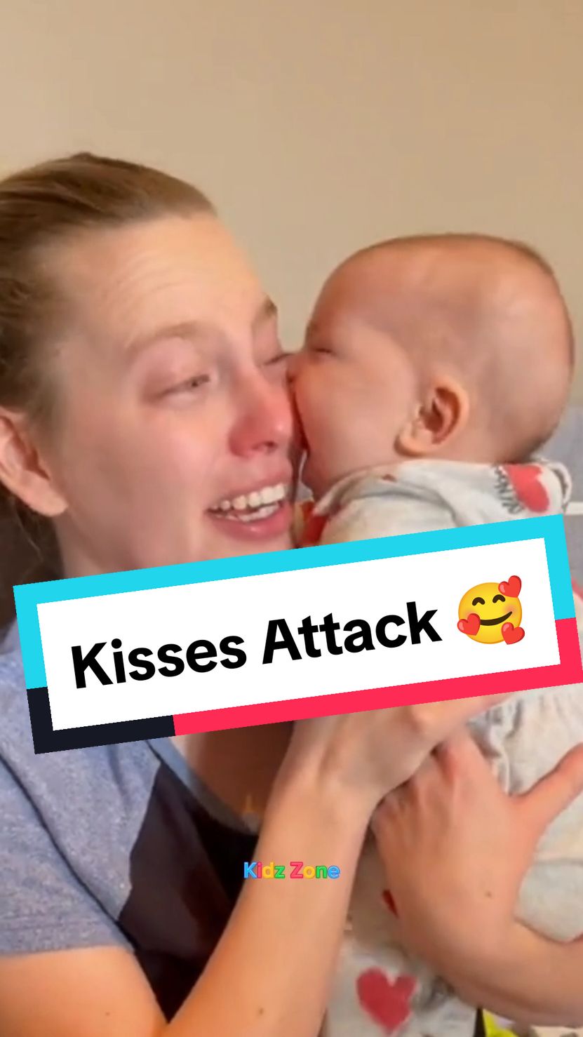 Cute Baby's Kissing Attacks 🥰😅 #baby #cutebaby #babytiktok #babymama #babytok #funnybaby #babykiss #kissing #MomsofTikTok  #cute #adorable #lovely #moments #fyp 