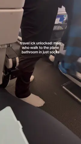 When the plane bathroom is calling… but you forgot your shoes. 🧳👟 #TravelProblems #PlaneLife #AirportAdventures #SocksOnTheGo travel struggles | plane bathroom | airport moments | travel mishaps | men in socks | travel humor | airport life | travel essentials | flying woes