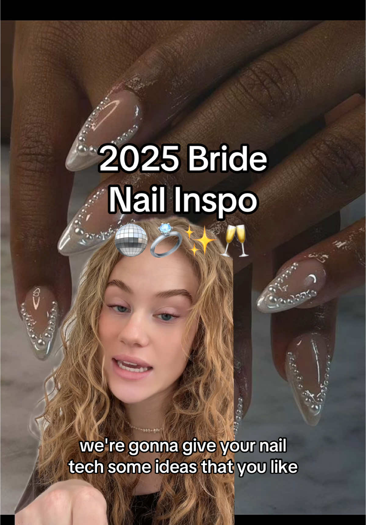 To all the brides getting married in 2025, your welcome 🤪 #weddingnails #bridialnails #bridenails #bridialmanicure #weddingtiktok #weddingtrends #nailinspo #greenscreen 