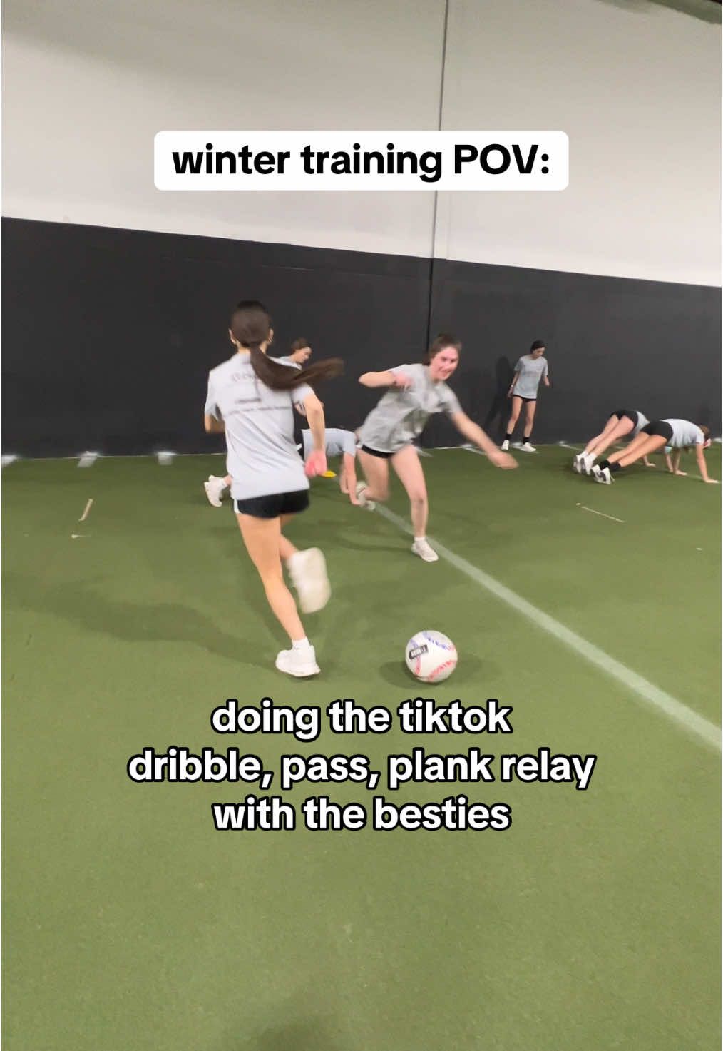 the girl that got hit in the face #soccergirls #soccertiktok #soccergrlprobs #soccerpractice #wintersoccer  