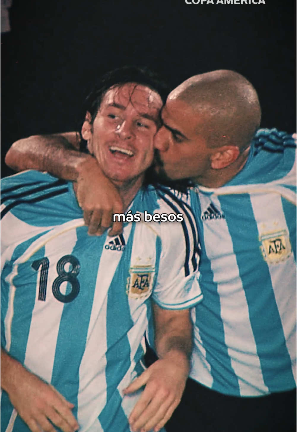 Esos primeros pasos 🥹 #messi #argentina #badbunny #copaamerica #TikTokDeportes 