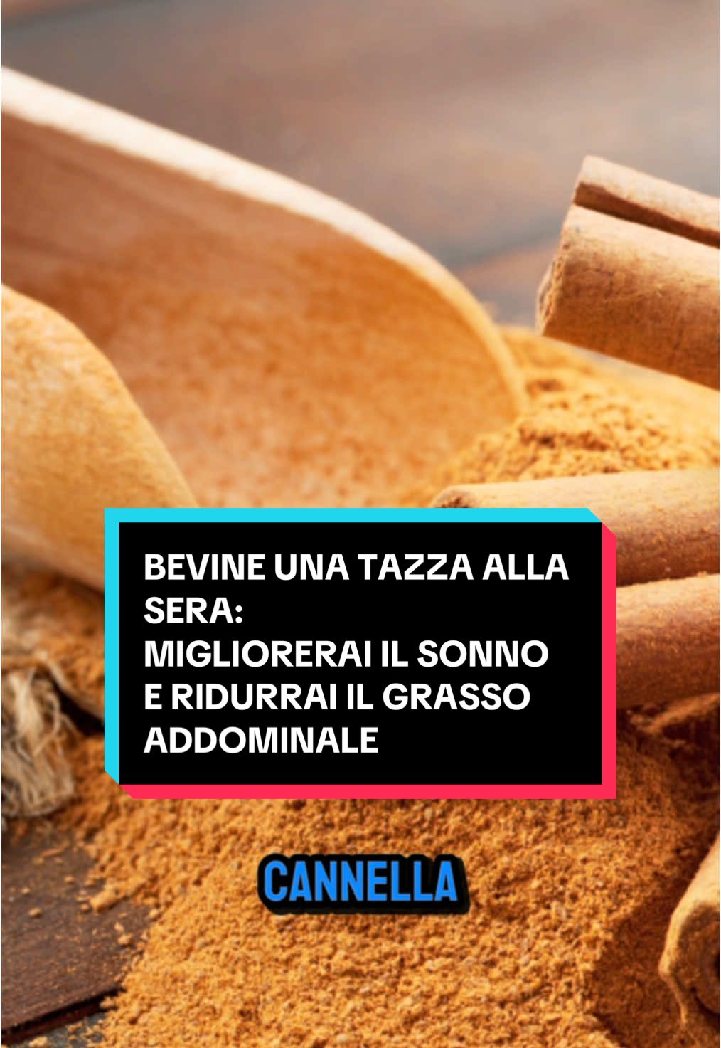 BEVINE UNA TAZZA ALLA SERA: MIGLIORERAI IL SONNO E RIDURRAI IL GRASSO ADDOMINALE Ingredienti: 1 cucchiaino di fiori di camomilla essiccati (o 1 bustina di te alla camomilla) 1/4 di stecca di cannella (o 1/4 di cucchiaino di cannella in polvere) 1 pezzetto di zenzero fresco (circa 1 cm), sbucciato e affettato 1 tazza d'acqua (circa 240 ml) Istruzioni: Preparazione degli ingredienti: Se usi fiori di camomilla essiccati, mettili in un infusore per tè o in una bustina di tè vuota. Taglia il pezzetto di zenzero fresco a fette sottili. Riscaldare l'acqua: Porta l'acqua a ebollizione in un pentolino o in un bollitore. Infusione: Una volta che l'acqua bolle, aggiungi la stecca di cannella e le fette di zenzero. Se usi la cannella in polvere, aggiungila direttamente nell'acqua bollente. Lascia sobbollire per 3-5 minuti per far rilasciare i sapori. Aggiungere la camomilla: Rimuovi il pentolino dal fuoco e aggiungi la camomilla (sia i fiori essiccati nell'infusore, sia la bustina di tè alla camomilla). Copri il pentolino e lascia in infusione per altri 5 minuti. Filtrare e servire: Filtra la tisana usando un colino se necessario. Versa la tisana nella tua tazza preferita. Servire: Servi la tisana calda e goditi i suoi benefici e il sapore rilassante e speziato. Salva la ricetta e ti aspetto nei prossimi video!! #tisana #zenzero #camomilla #cannella #ricetta #sonno #grassoaddominale #dieta #sera #nutrizionista #antiaging 