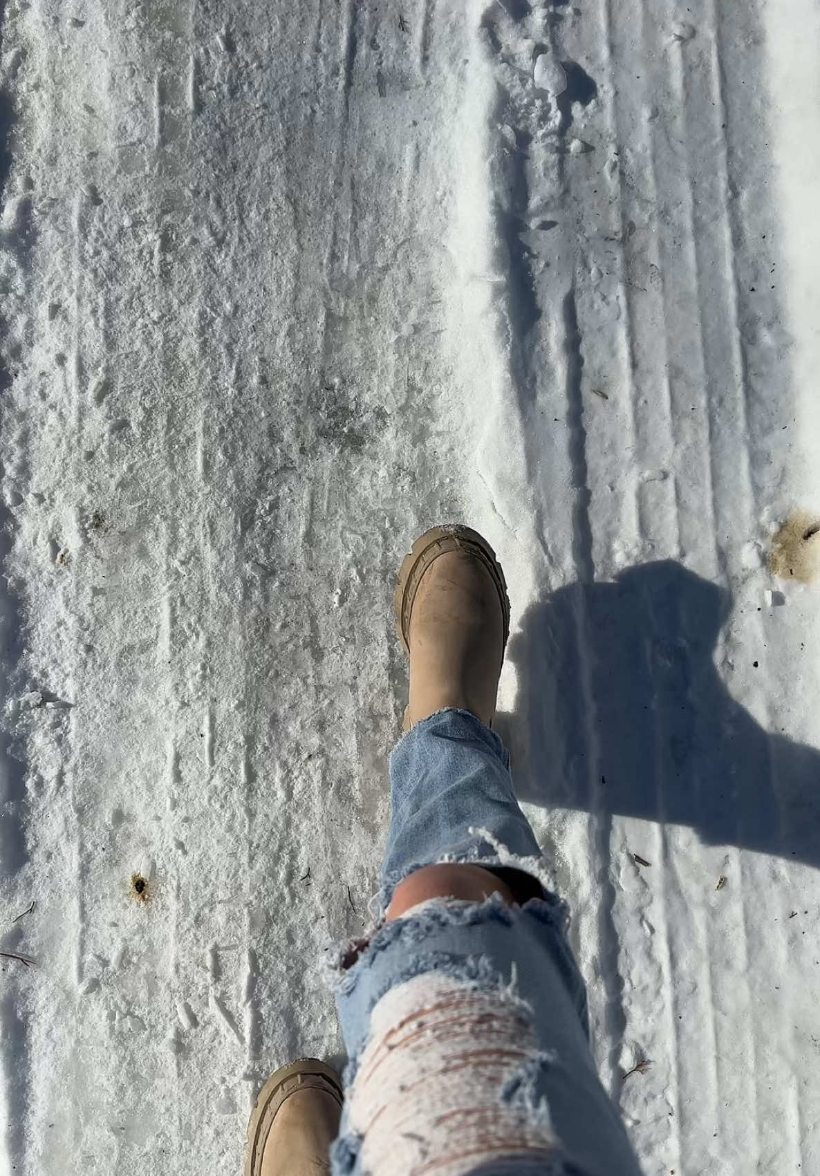 Is this the weather our parents were talking about when going to school? ##snow##backinmyday##walking##winter