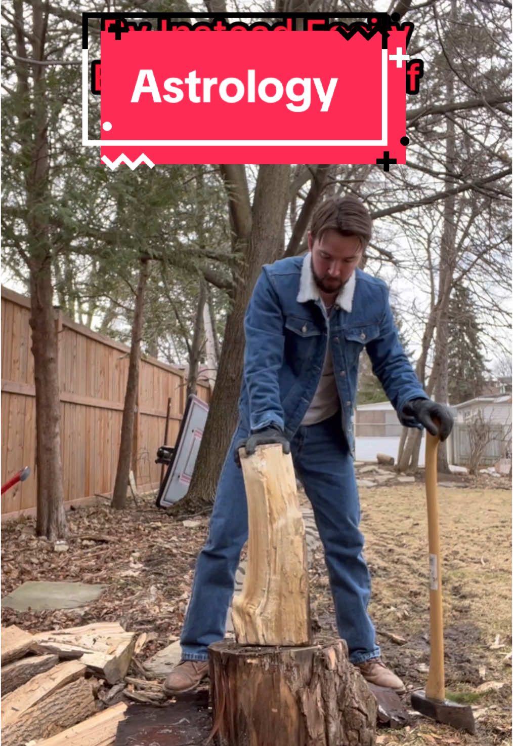 Never take responsibility again! Throwback Thursday. #throwback #repost #woodchop #lumberjack #zodiac #astrology 