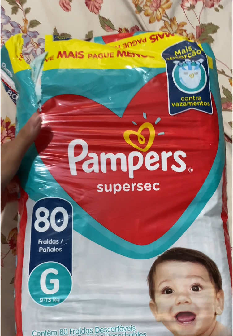 Fralda Pampers supersec !!!  Qual foi sua experiência?  #fouryou #pampers 