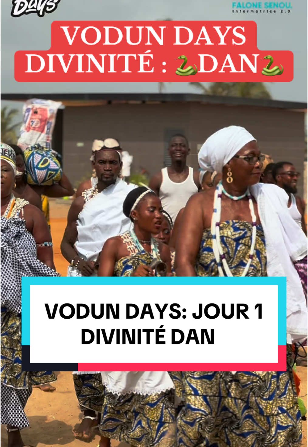 VODUN DAYS: JOUR 1 Le Vodoun DAN était appelé autrefois AIDOWHEDO ou arc-en-ciel, c'est aussi la danse de la fertilité et qui incarne le dieu de la richesse et de la fécondité. Cette danse est exécutée dans le sud et le centre du BENIN par les peuples MAHI et FON en hommage à la divinité du serpent 