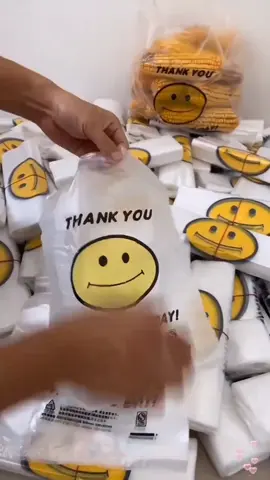 50Pcs Thank You Printed Plastic Bag Smile Face Plastic Bag Sando Bag Transparent Clear #tiktokshopph #tiktokshoppayday #tiktokshoppaydaysale #TikTokShop #tiktokshopbudol 