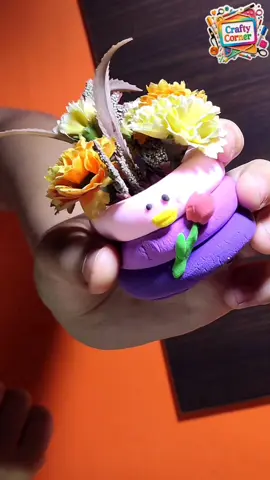 عملت فازة او كوباية اقلام من الصلصال الفوم ❤️❤️ #fyp #DIY #diycraft  #crafts #craft #crafting #flower #foamclay #vase  #foamclayflowers  #foamclaycraft 