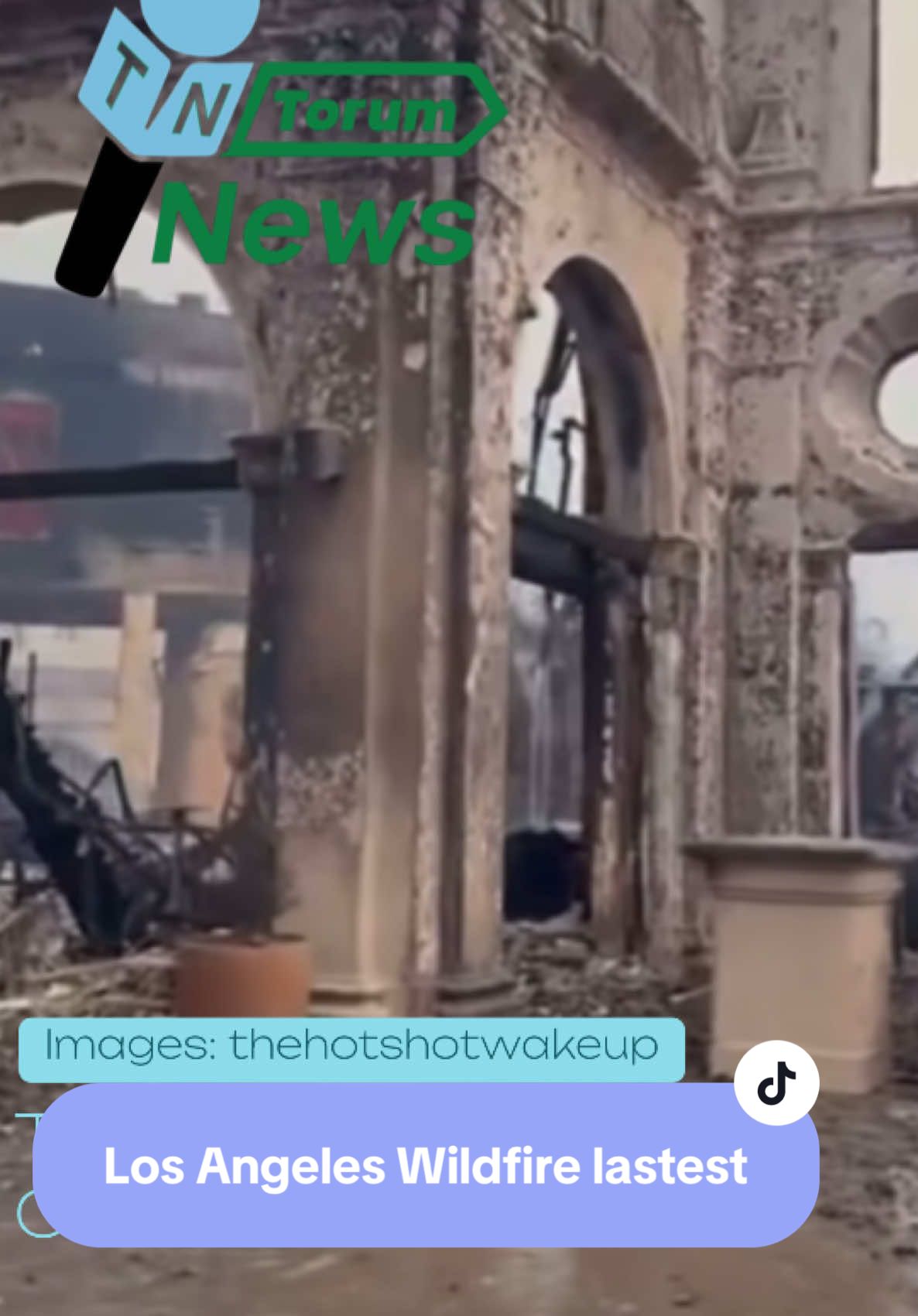 Wildfires has ripped across parts of Los Angeles on Tuesday morning. There’s been at least five deaths. Hundreds of buildings have been burnt down and evacuation orders for more than 179,000 people across the county.  #california #Wildfire #fyp #news 