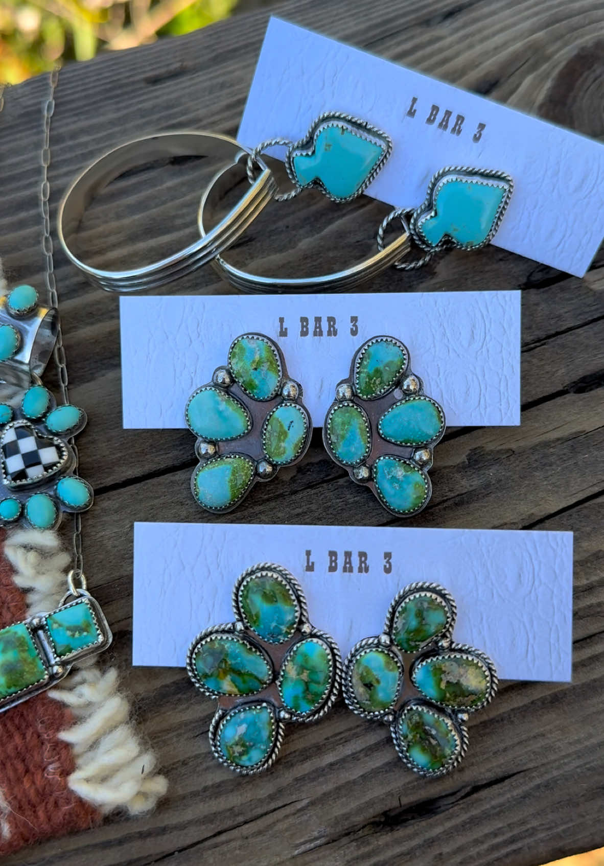 Full line up for the update tonight! 🫶🏻✨♠️ 5pm pst on the website! #SmallBusiness #westernjewelry #handmade #USAmade #silversmith #fyp #turquoisejewelry #westernfashion 