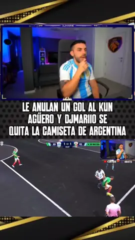 DjMaRiiO reacciona al gol anulado al Kun y se quita la camiseta de Argentina. #DjMaRiiO #KunAguero #KingsLeague #KingsWorldCupNations #WorldCup #Futbol #LongerVideos #Mexico #Argentina 