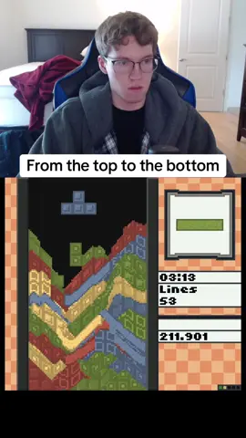 It’s snowing outside ts lowkey crazy #ctwc #nes #tetris #goatythroaty #satisfying #rolling #asmr #nestetris #viral #gaming #retro #USA #texas #california #sandtetris #sandtrix