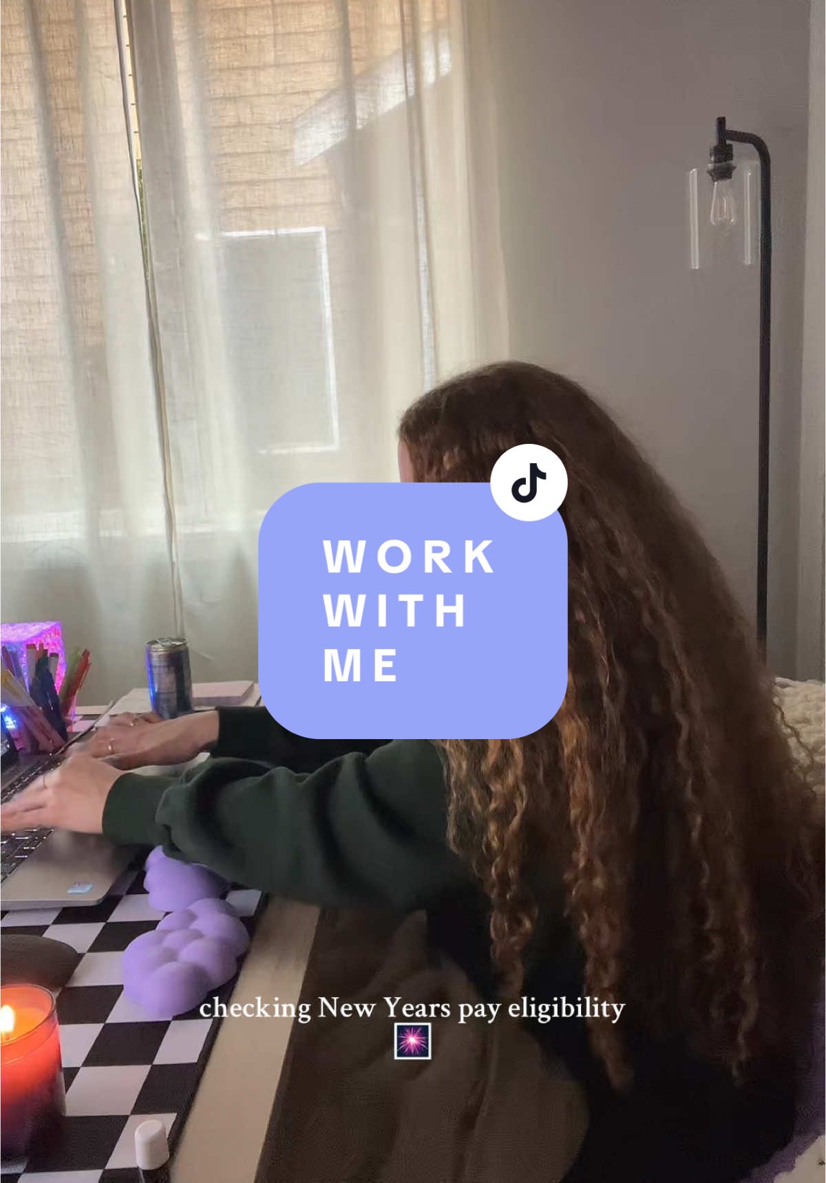 working at my desk feels happier now that I decorated it 🦋🎀💜 #wfh #keyboardasmr #cometoworkwithme #asmr #workvlog #payroll #minivlog #hrmanager #officeasmr #timestamps #workfromhome #wfhvlog #officelife #onboarding 