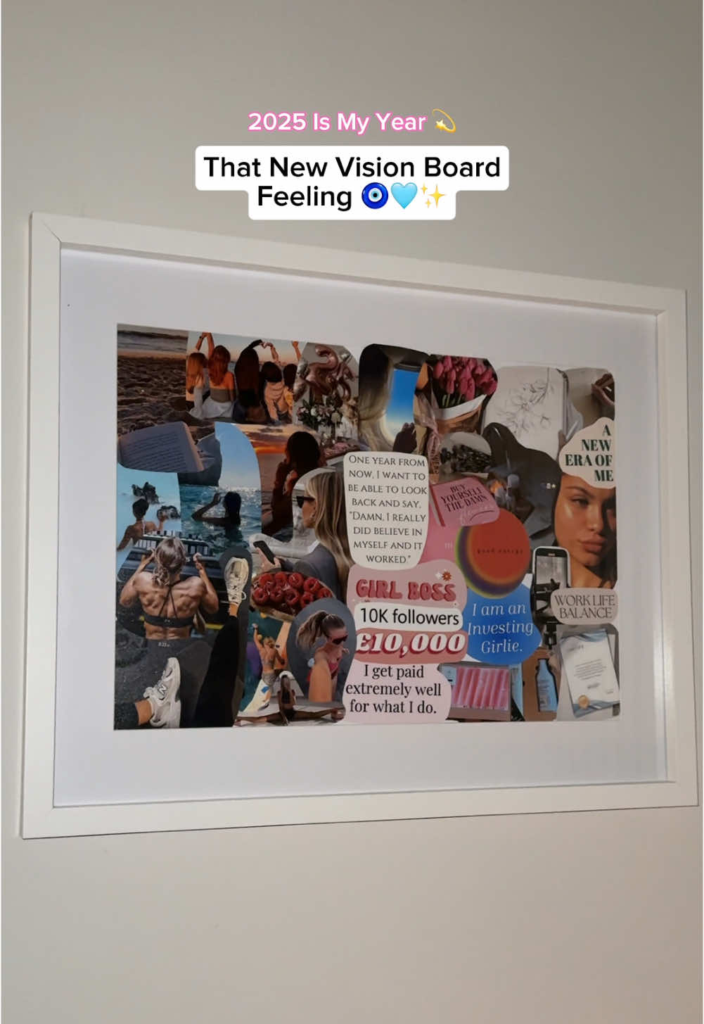 That New Vision Board Feeling 🩷✨🎀  Is anyone else OBSESSED with creating vision boards!! I honestly love it I do it every year and spend so much time looking at it 💫  Such a good way to manifest but also to set goals and have a purpose to maintain them throughout the year ✨ I have a feeling 2025 is going to be a BIG year and I am READY for it woohooo! 🩷 Who else is excited for 2025!?  #visionboard #vision #goals #2025 #vision2025 #2025goals #2025goalsetting #2025manifestation #manifestation #manifest #SelfCare #selfconfidence