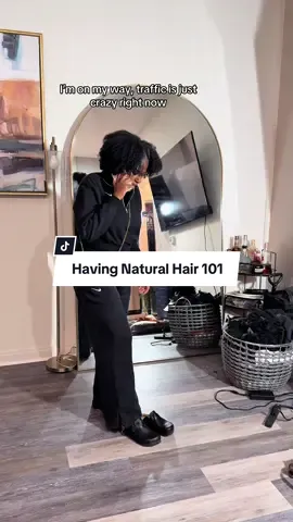 When you decide to do your wash and go before going out 😴 #fyp #naturalhair #hairfyp #curlygirl #easyhairstyles #hairtutorial 